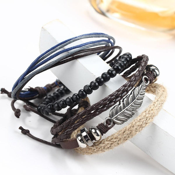 Fashion Retro Feather Wristband