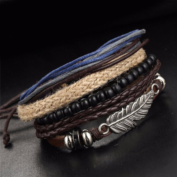 Fashion Retro Feather Wristband