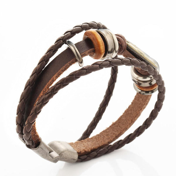 Zodiac Constellation Cowhide Bracelet