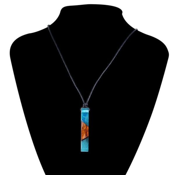 Vintage Fashion Wood Resin Necklace