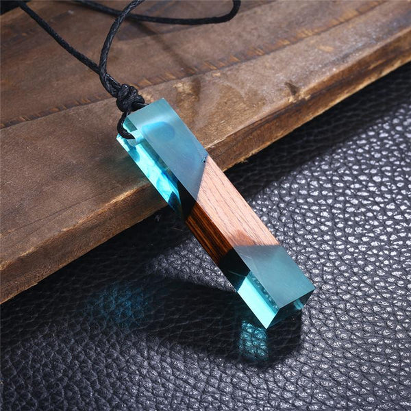 Vintage Fashion Wood Resin Necklace
