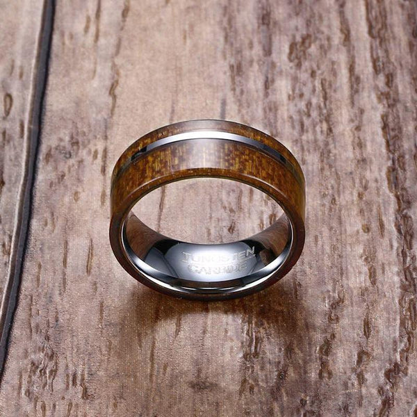 Comfort Fit Wooden Ring