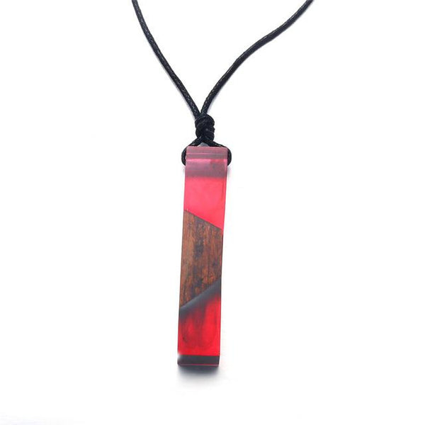 Vintage Fashion Wood Resin Necklace