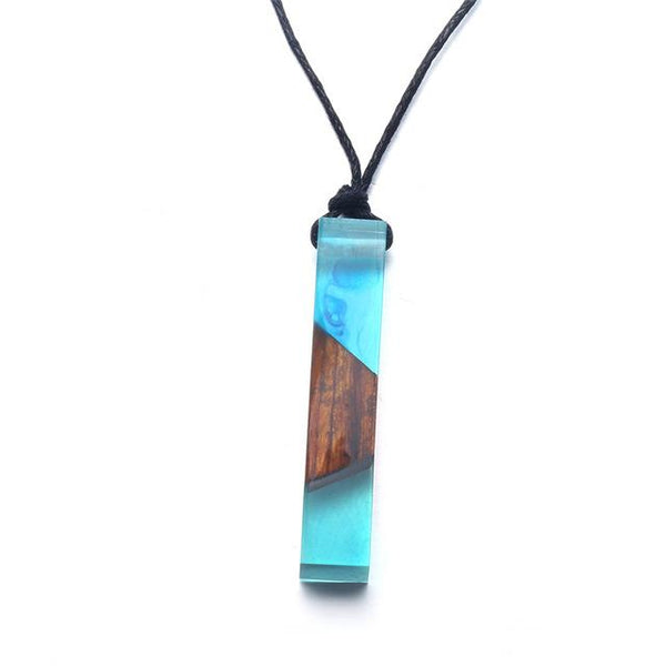 Vintage Fashion Wood Resin Necklace