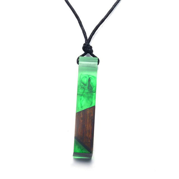 Vintage Fashion Wood Resin Necklace