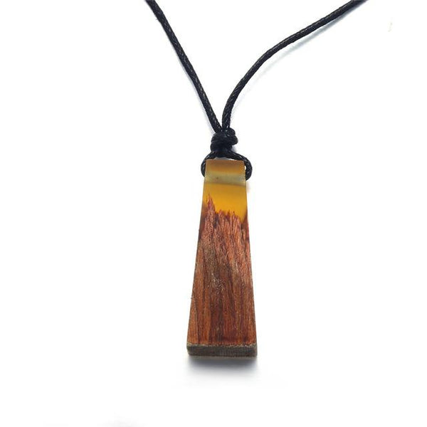 Vintage Fashion Wood Resin Necklace