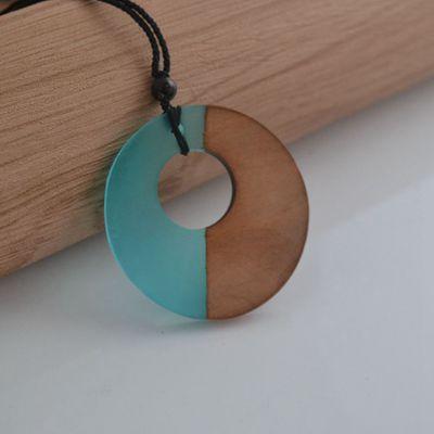 Vintage Half Wood Necklace