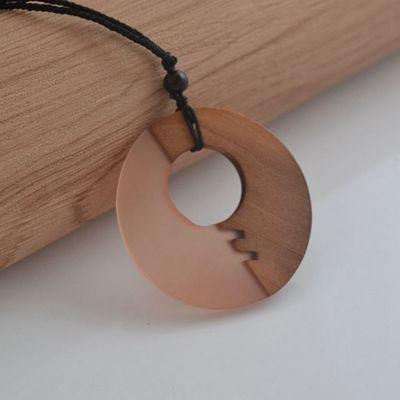 Vintage Half Wood Necklace