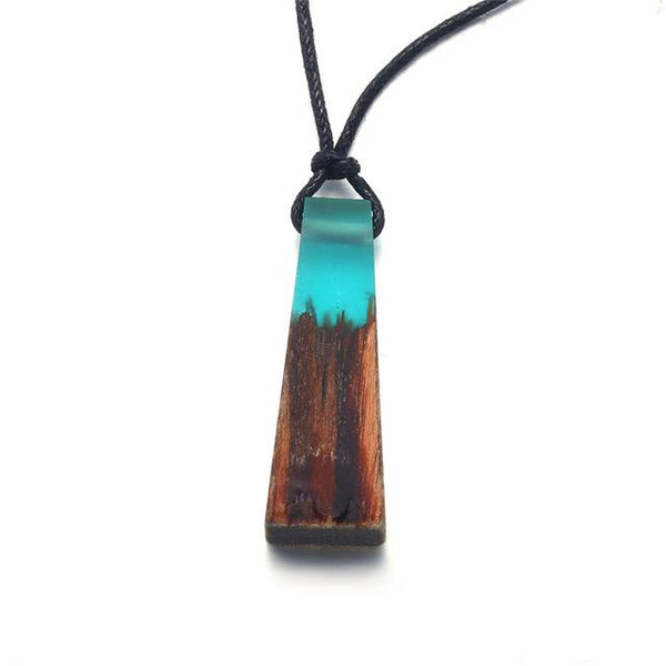 Vintage Fashion Wood Resin Necklace