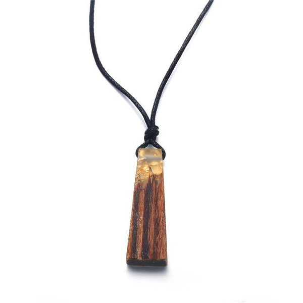 Vintage Fashion Wood Resin Necklace